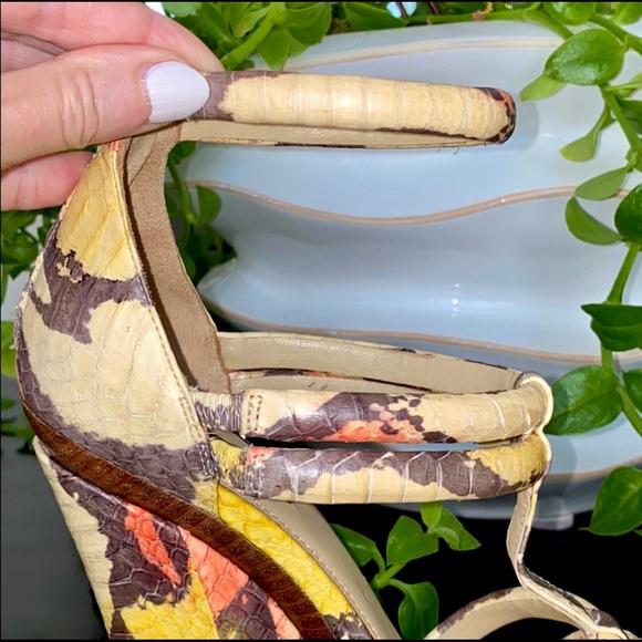 Rachel Zoe Snakeskin Wedges - Picture 11 of 13